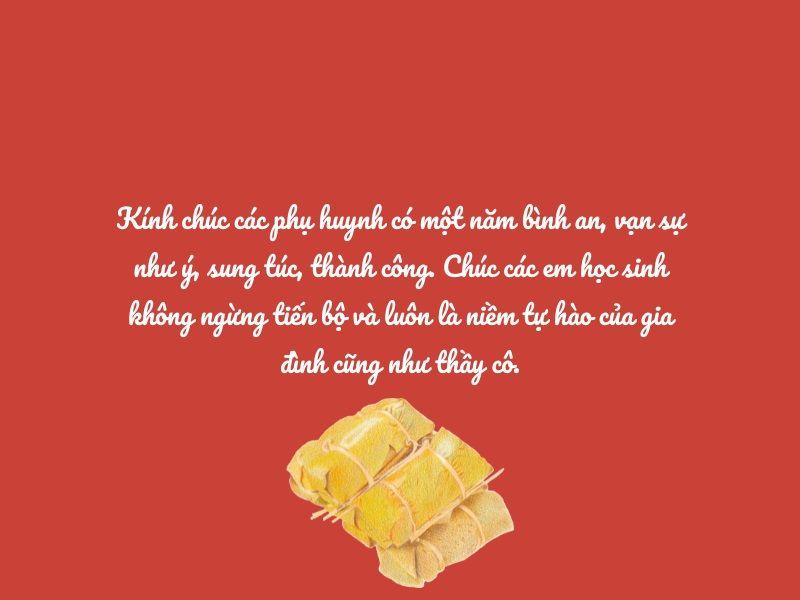 Lời chúc Tết của giáo viên dành cho phụ huynh - số 1