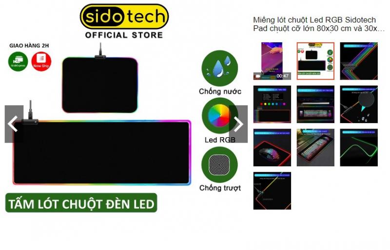 Lót chuột Led RGB Sidotech Pad