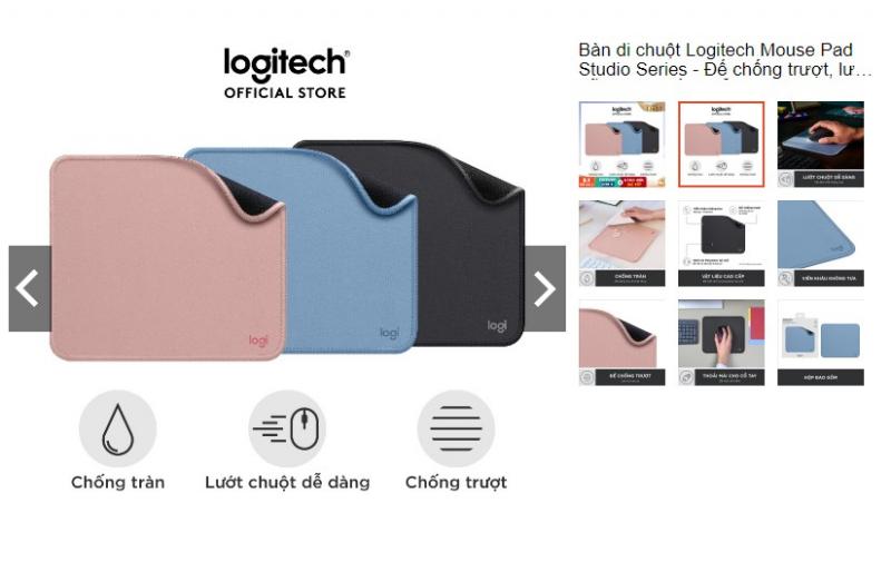 Lót chuột  Logitech Mouse Pad Studio Series