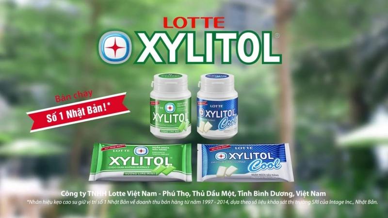 Sản phẩm Lotte Xylitol của công ty bánh kẹo nổi tiếng Lotte