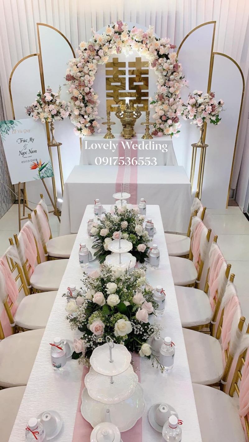 Dịch vụ trang trí tiệc cưới đẹp nhất quận Tân Phú, TP. HCM