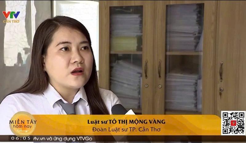 Luật sư Tô Thị Mộng Vàng