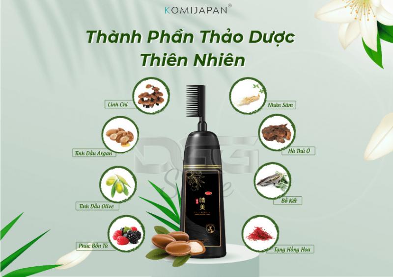 Lược nhuộm tóc thông minh Komi Nhật Bản