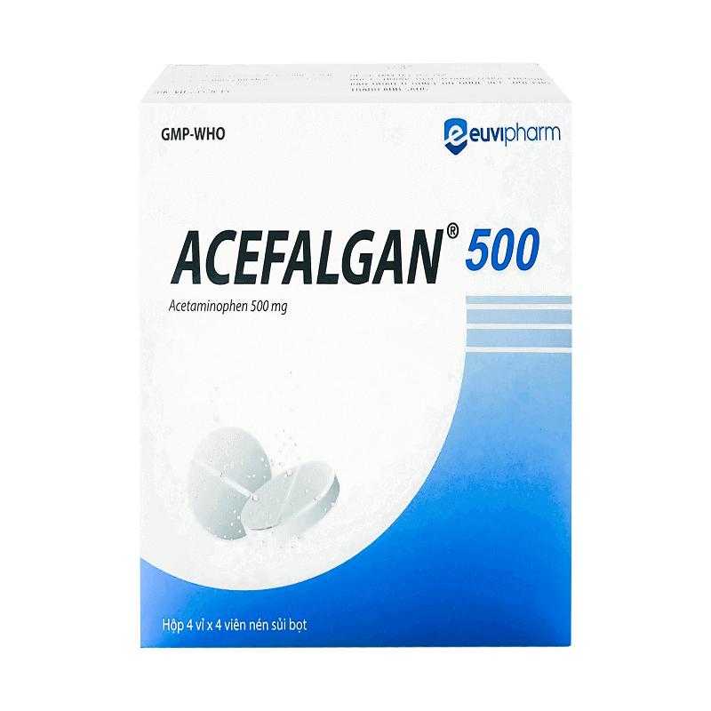 Lưu ý khi sử dụng Acefalgan