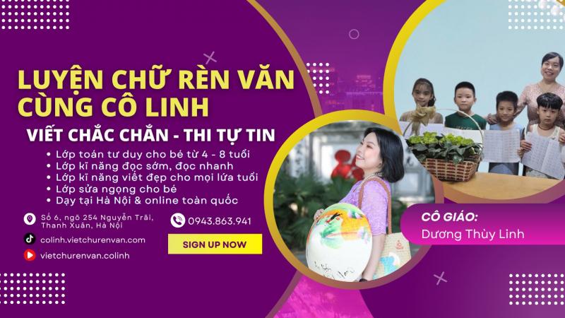 Luyện chữ đẹp cô Dương Linh