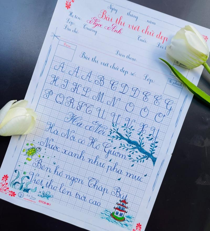 Luyện chữ đẹp Như Quỳnh - Thanh Hoá