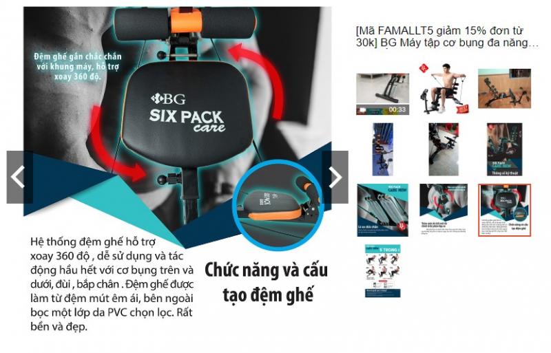 Máy tập cơ bụng đa năng New Six Pack Care