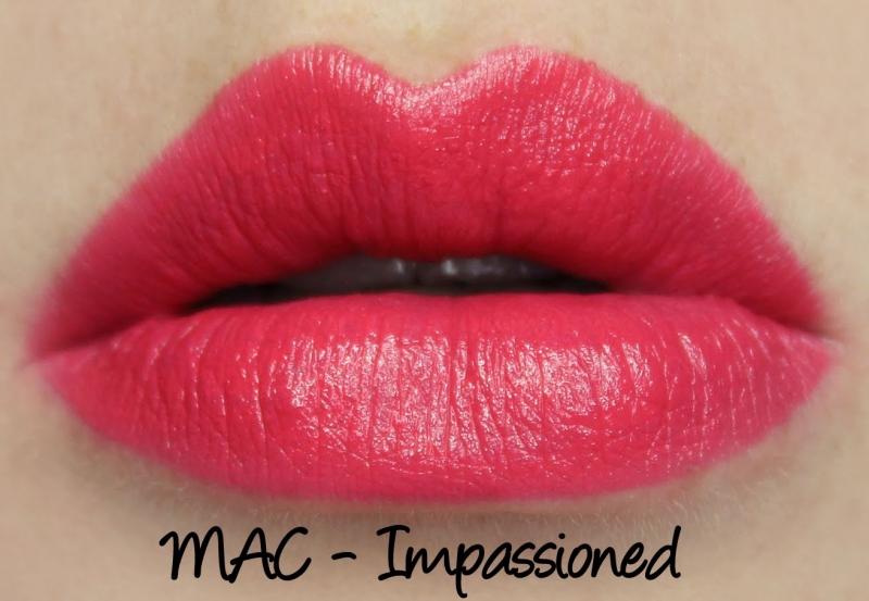 Swatch màu son Mac Impassioned