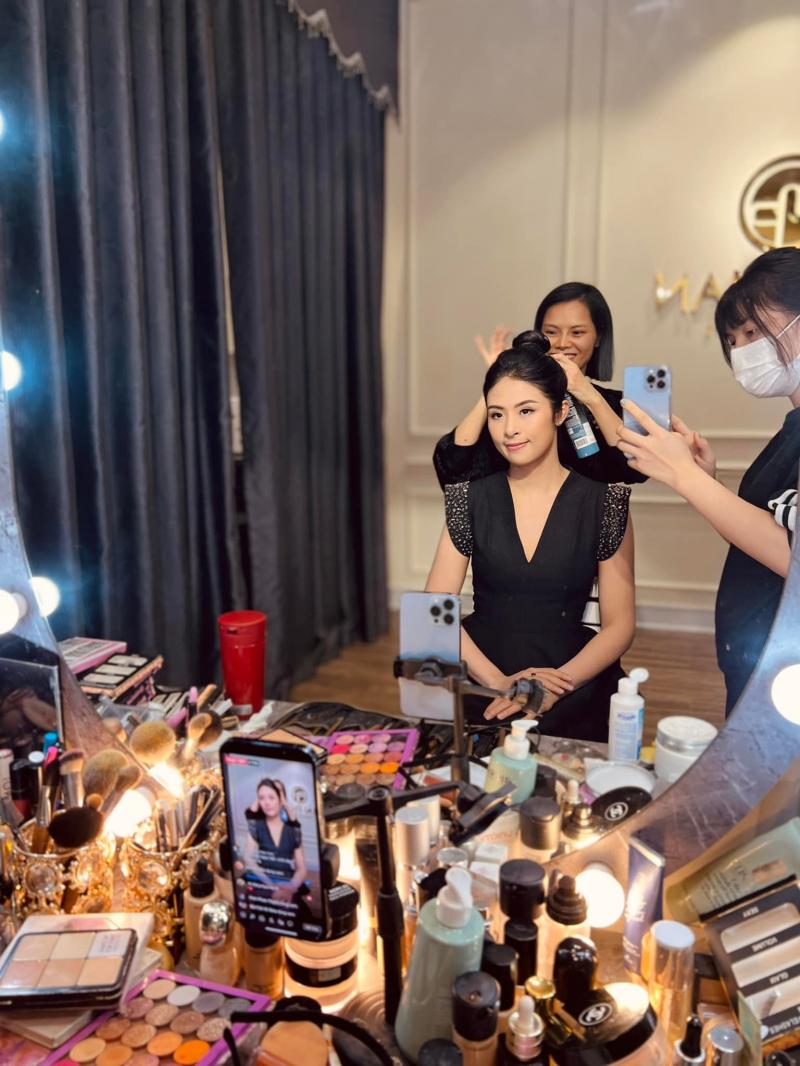 MaiPhan Makeup Artist trang điểm cho Hoa hậu Ngọc Hân