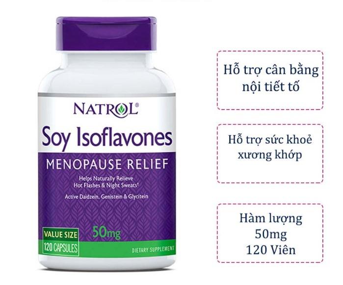 Mầm đậu nành Natrol Soy Isoflavones