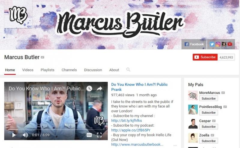 Marcus Butler hoặc MoreMarcus