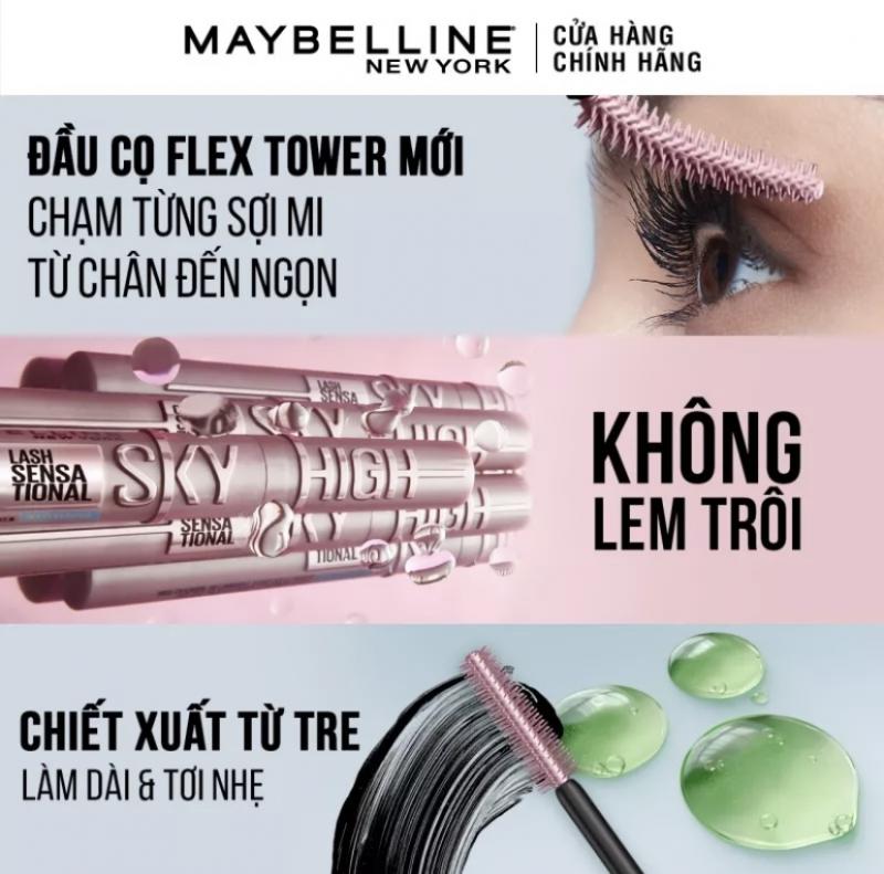 Mascara Maybelline New York Water proof Lash Sensational Sky High