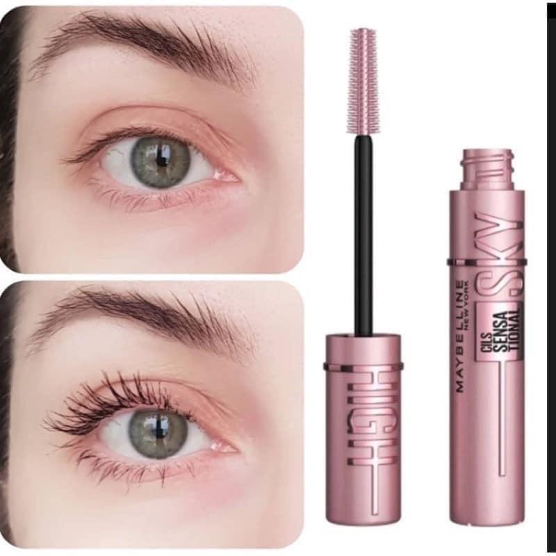 Mascara Sky High chuốt mi tơi dài Lash Sensational Maybelline New York Waterproof