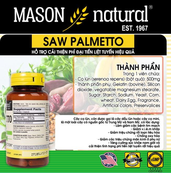 Mason Natural Saw Palmetto