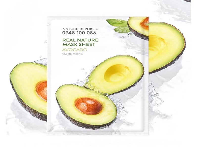 Mặt nạ bơ Nature Republic Real Nature Mask Sheet - Avocado