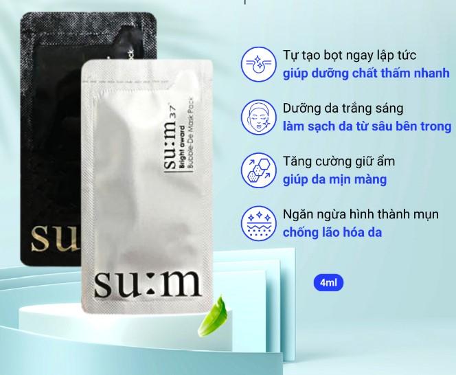 Mặt nạ bọt thải độc SU:M 37° White Award Bubble-De Mask