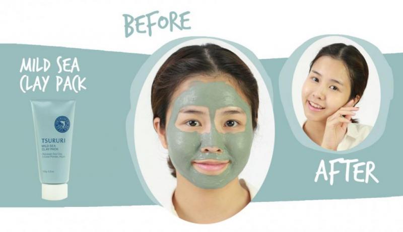 Mặt nạ bùn biển Tsururi Mild Sea Clay Pack Nhật Bản