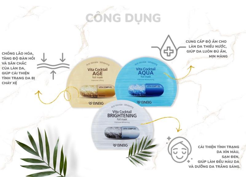 Mặt nạ cấp ẩm dưỡng trắng da BNBG Mask