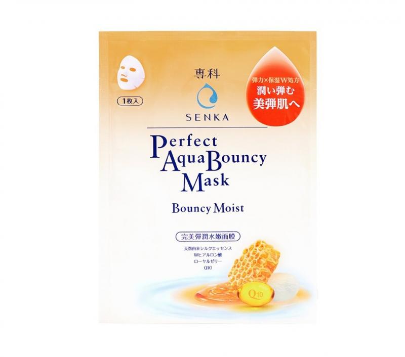 Mặt nạ cấp ẩm và đàn hồi Senka Perfect Aqua Bouncy Mask Bouncy Moist 23g