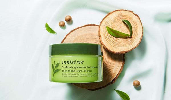 Mặt Nạ Dạng Bột Chiết Xuất Trà Xanh Innisfree 5-Minute Green Tea Leaf Powder Face Mask