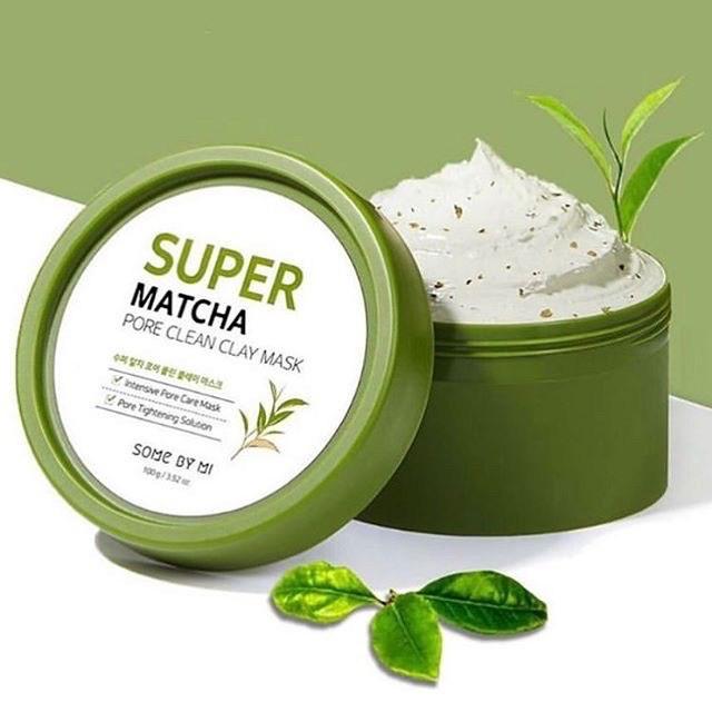 Mặt nạ đất sét giúp se khít lỗ chân lông Some By Mi Super Matcha Pore Clean Clay Mask