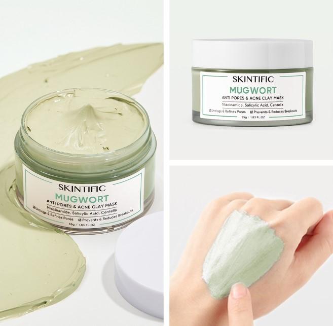 Mặt nạ đất sét ngải cứu Skintific