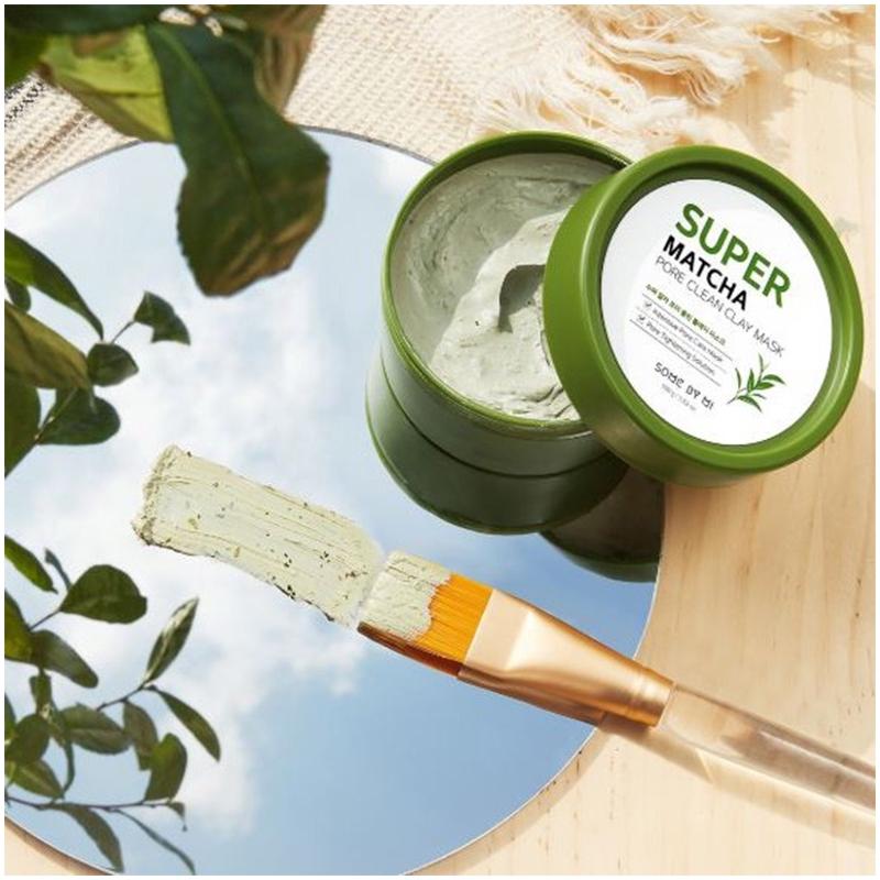 Mặt nạ đất sét trà xanh Some By Mi Super Matcha Pore Clean Clay Mask