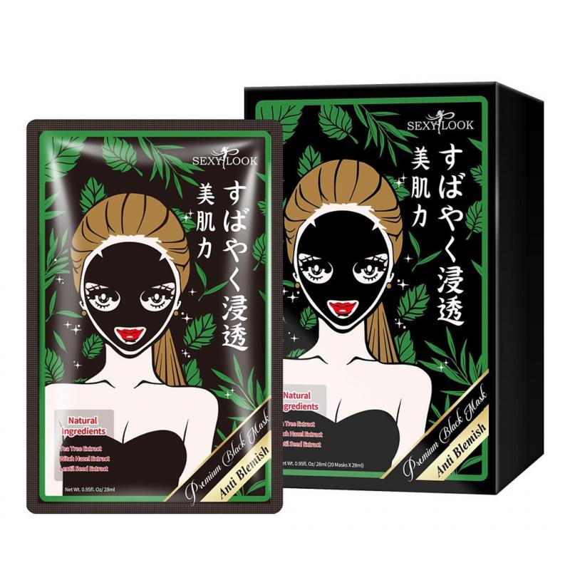 Mặt nạ đen tràm trà Sexylook kiểm soát dầu và mụn Tea Tree Anti