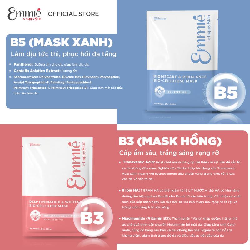 Mặt Nạ Dừa Bio-Cellulose Mask của Emmie by HappySkin