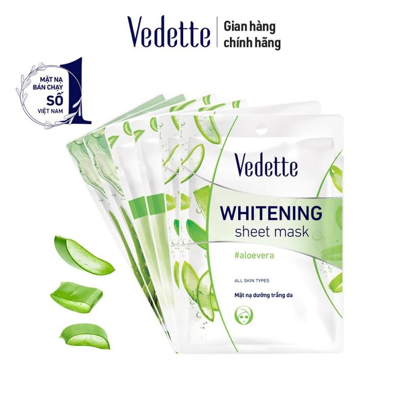 Mặt nạ dưỡng trắng da nha đam Vedette Aloe Whitening Mask