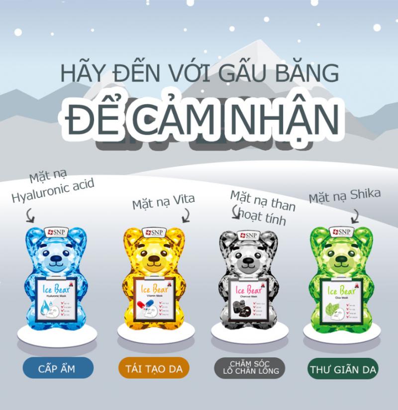 Mặt nạ gấu băng SNP Ice Bear Mask