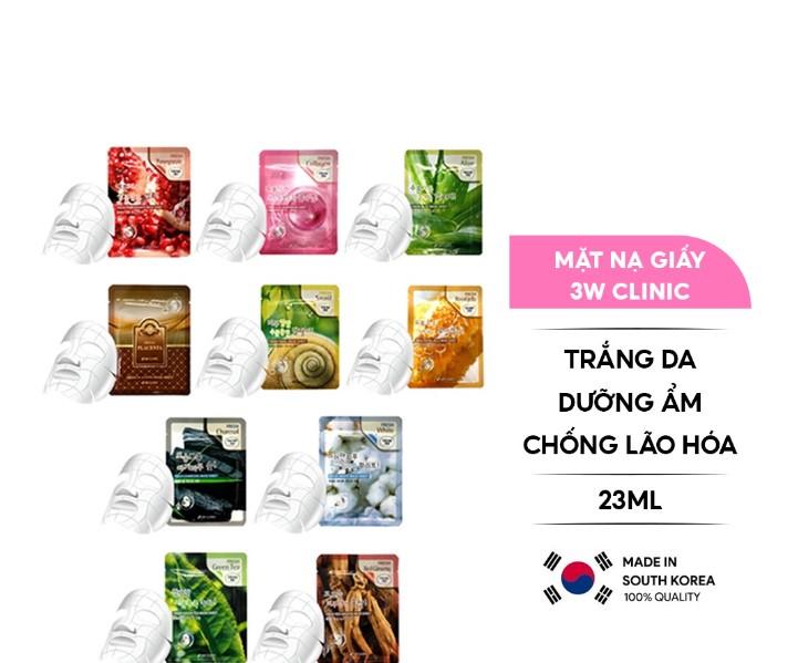 Mặt nạ giấy dưỡng da 3W Clinic Fresh Mask Sheet