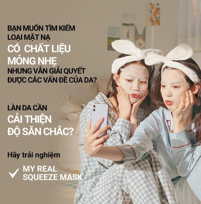 Mặt nạ giấy dưỡng da Hàn Quốc innisfree My Real Squeeze Mask