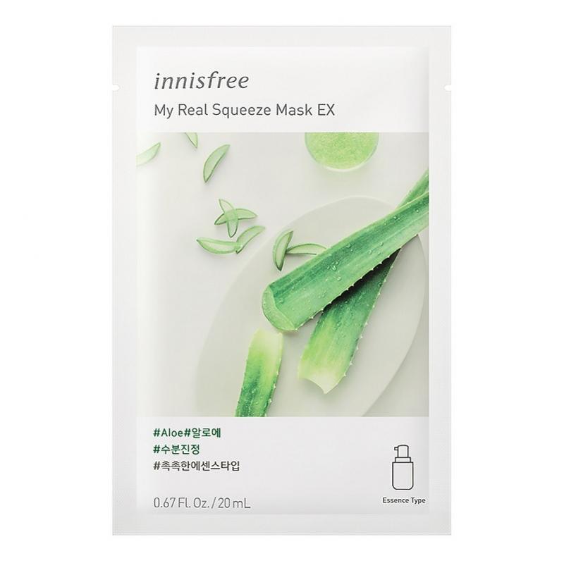 Mặt nạ giấy dưỡng da Hàn Quốc innisfree My Real Squeeze Mask