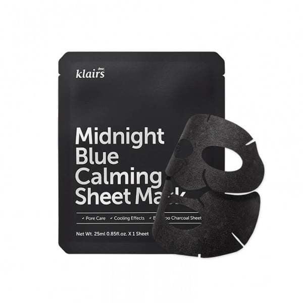 Mặt nạ làm dịu da Dear Klairs Midnight Blue Calming Sheet Mask 25ml