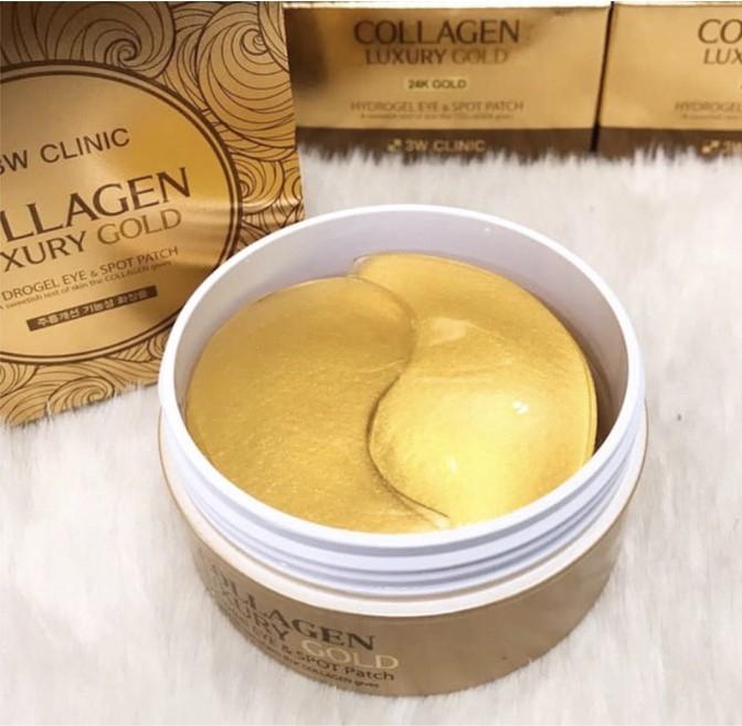 Mặt nạ mắt tinh chất vàng 3W Clinic Collagen Luxury Gold Hydrogel Eye & Spot Patch