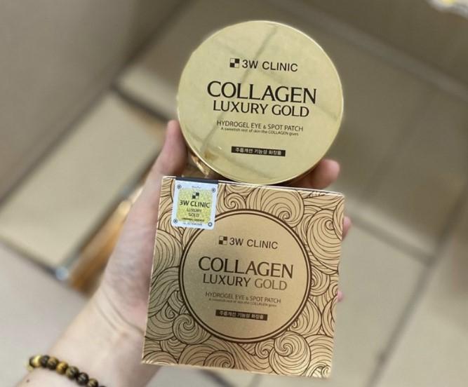 Mặt nạ mắt tinh chất vàng 3W Clinic Collagen Luxury Gold Hydrogel Eye & Spot Patch