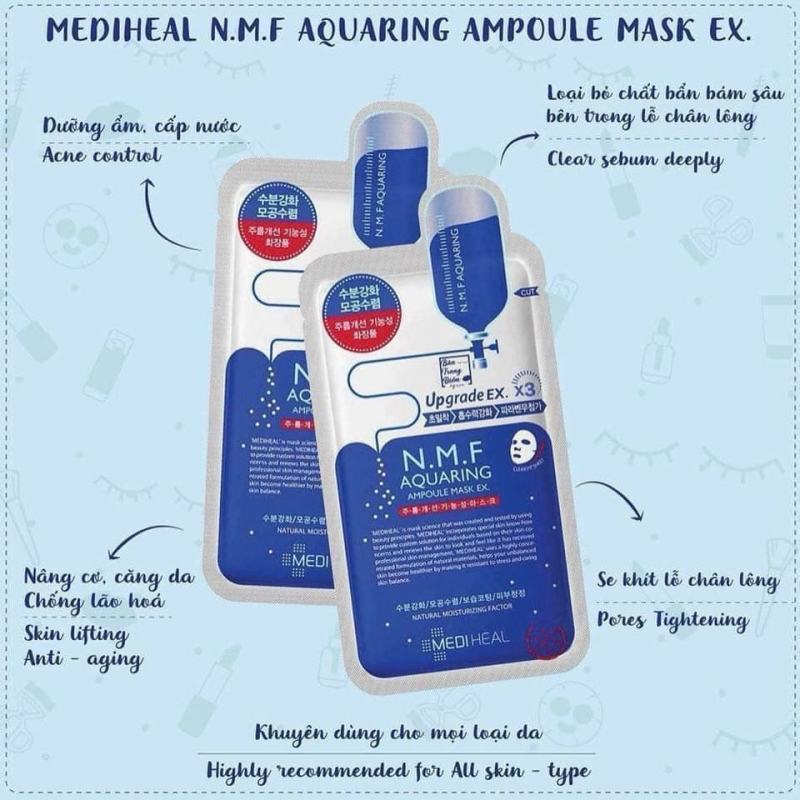 Mặt nạ Mediheal N.M.F Aquaring Ampoule Mask Ex