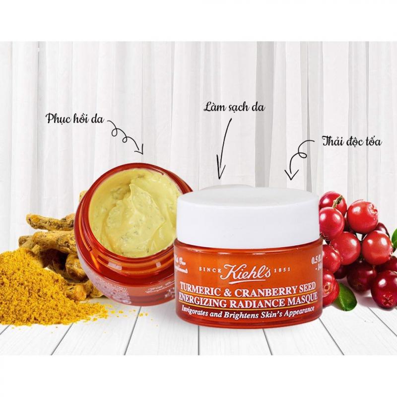 Mặt nạ nghệ việt quất Kiehl's Turmeric & Cranberry Seed Energizing Radiance Masque
