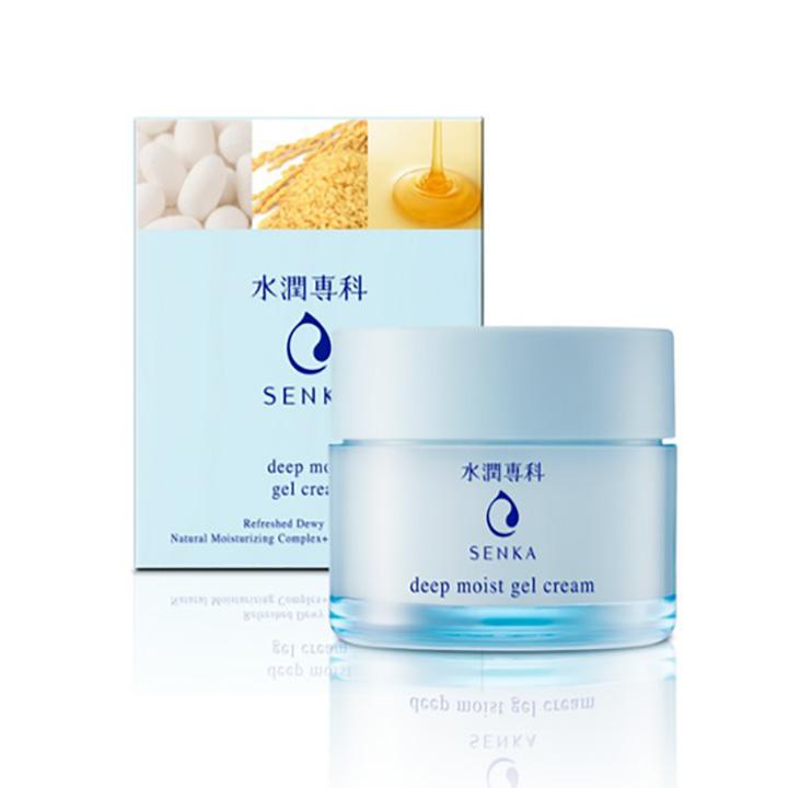 Mặt nạ ngủ cấp ẩm chuyên sâu dạng gel Senka Deep moist Gel Cream