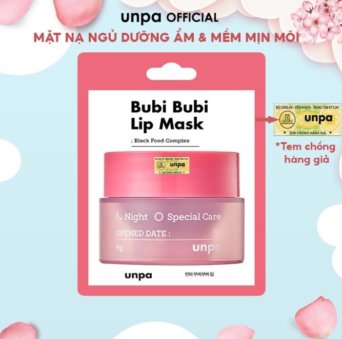 Mặt nạ ngủ cho môi Unpa Bubi Bubi Lip Mask