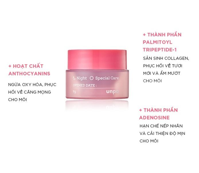 Mặt nạ ngủ cho môi Unpa Bubi Bubi Lip Mask