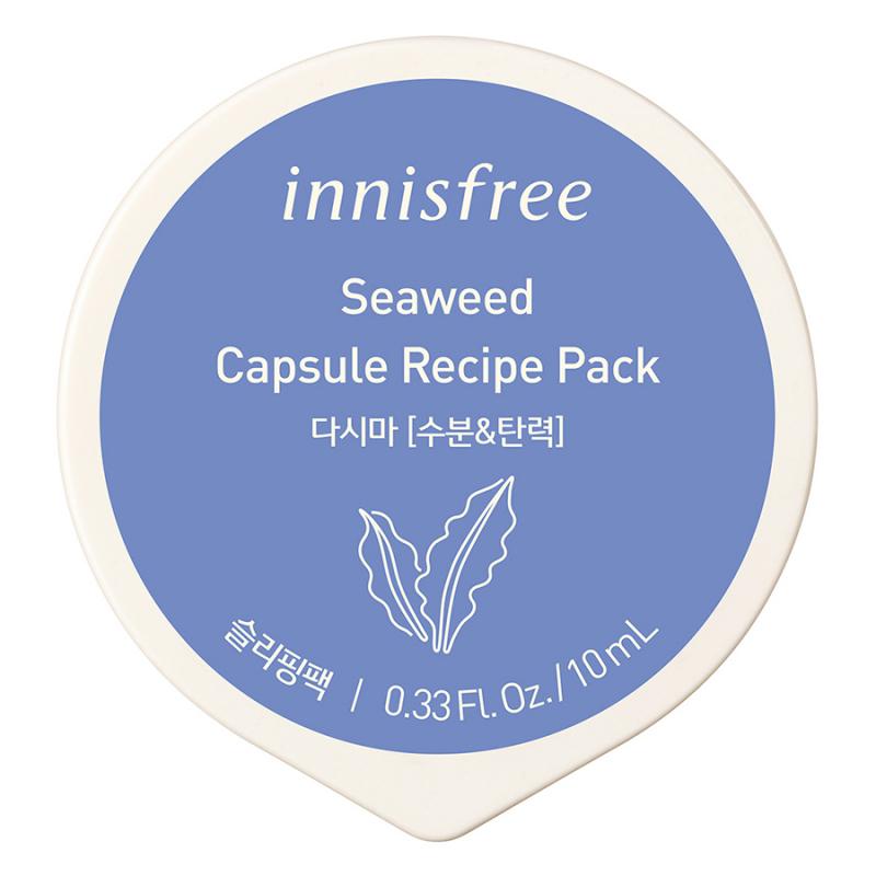 Mặt nạ ngủ dạng hũ từ rong biển innisfree Capsule Recipe Pack Sea Weed 10ml