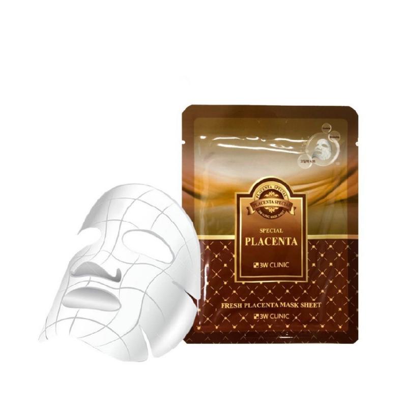 Mặt nạ nhau thai cừu 3W Clinic Fresh Placenta Mask Sheet