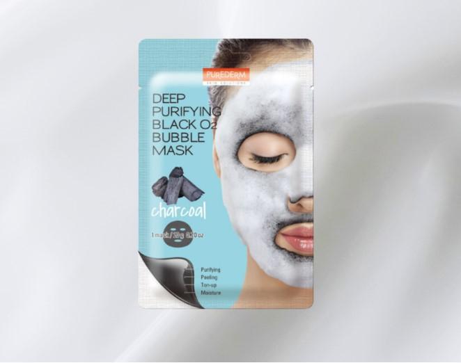 Mặt nạ sủi bọt Purederm Deep Purifying O2 Bubble Mask