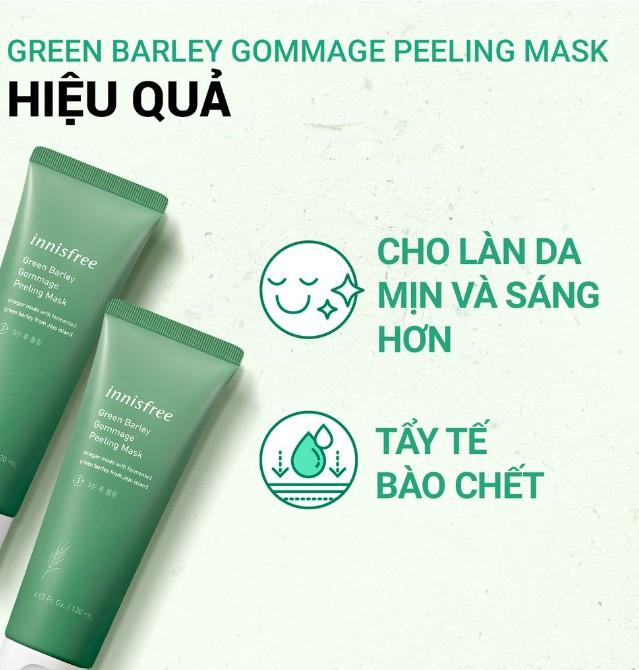 Mặt nạ tẩy tế bào da chết từ lúa mạch xanh Innisfree Green Barley Gommage Mask