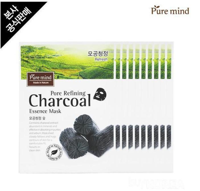 Mặt nạ than hoạt tính Pure Mind Pore Refining Charcoal Essence Mask