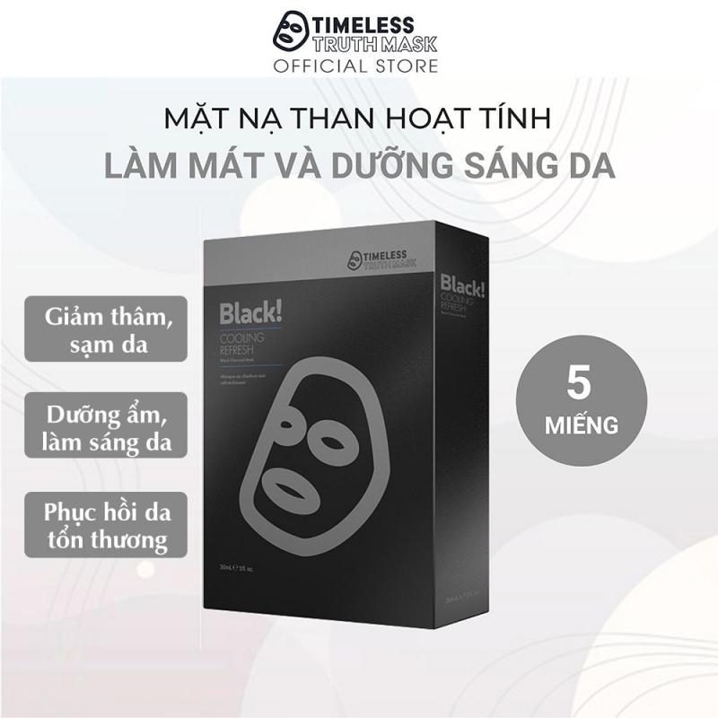 Mặt nạ than hoạt tính làm mát và sáng da Timeless Truth Mask - Black Cooling