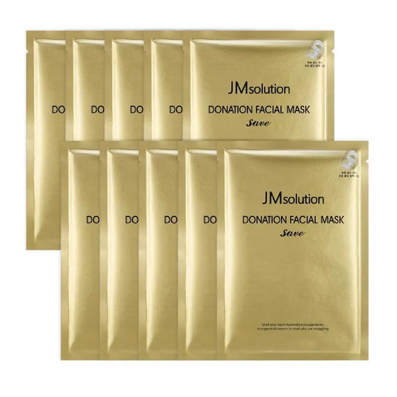 Mặt nạ tinh thể vàng chống lão hóa JMsolution Donation Facial Mask Save