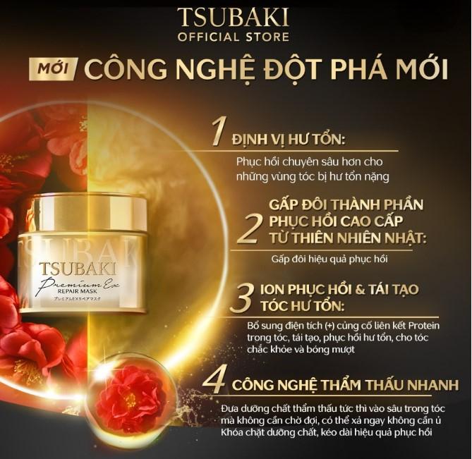 Mặt nạ tóc phục hồi hư tổn Tsubaki Repair Mask